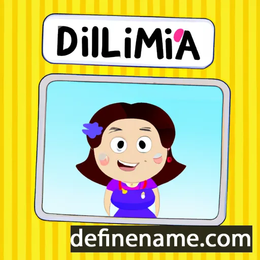 cartoon of the name Delmira