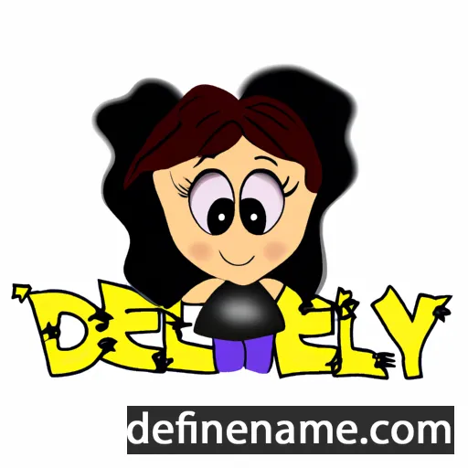 cartoon of the name Delmy