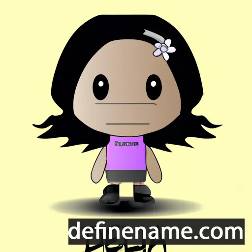 cartoon of the name Delnia