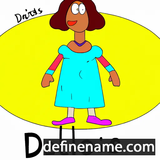 cartoon of the name Delois