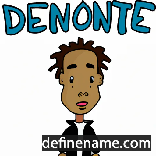 cartoon of the name Delonte