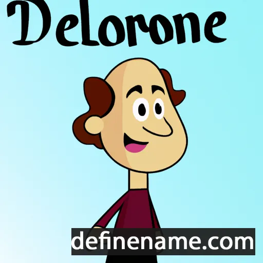 cartoon of the name Delorne