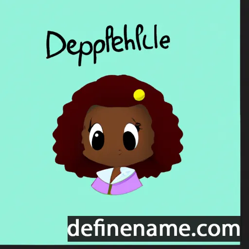 cartoon of the name Delphanie