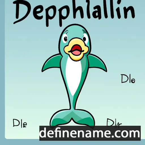 cartoon of the name Delphin