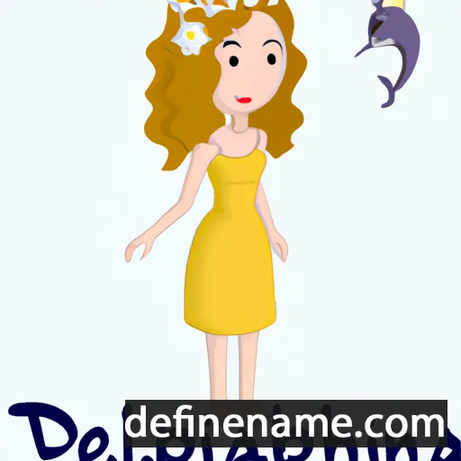 cartoon of the name Delphinia