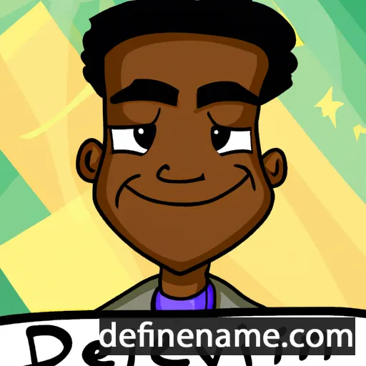 cartoon of the name Delvin