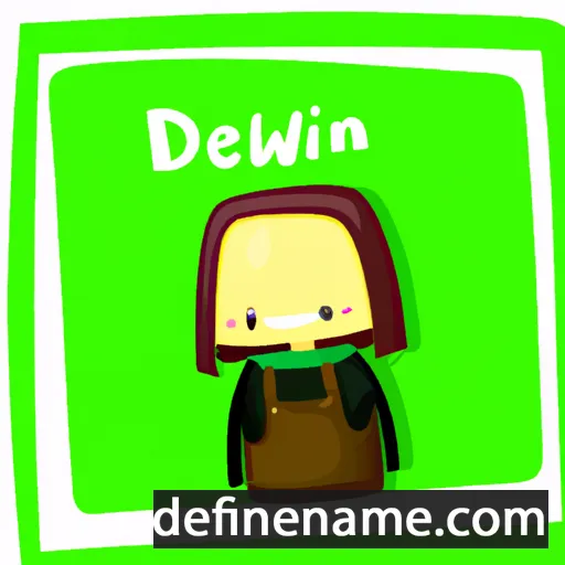 cartoon of the name Delwen