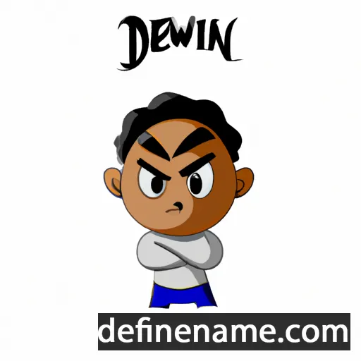 cartoon of the name Delwin