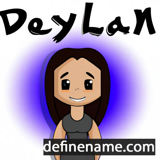 cartoon of the name Delyn