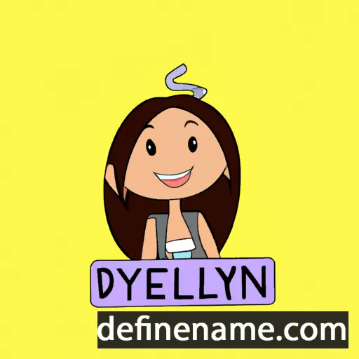 cartoon of the name Delynn