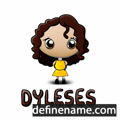 cartoon of the name Delyse