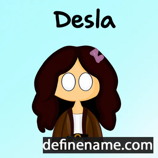 cartoon of the name Delysia