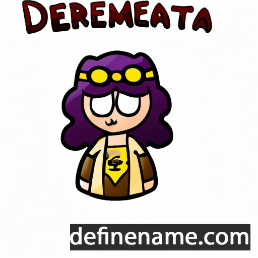 cartoon of the name Demetricia