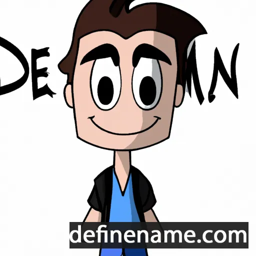 cartoon of the name Demian