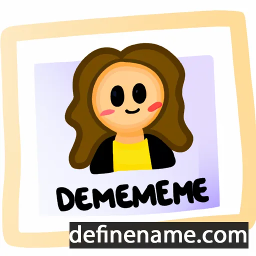 cartoon of the name Demileigh