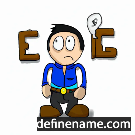 cartoon of the name D'eriq