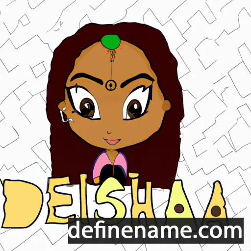 cartoon of the name De'shuna