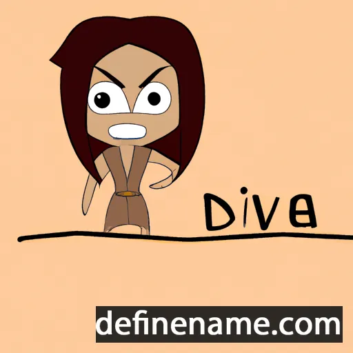 cartoon of the name Dévea