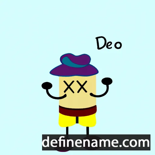 cartoon of the name Déxipo