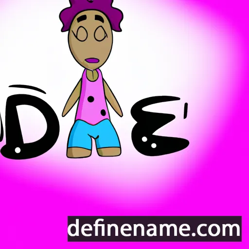 cartoon of the name Dézi