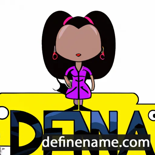 cartoon of the name Dênia