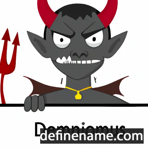 cartoon of the name Demonicus