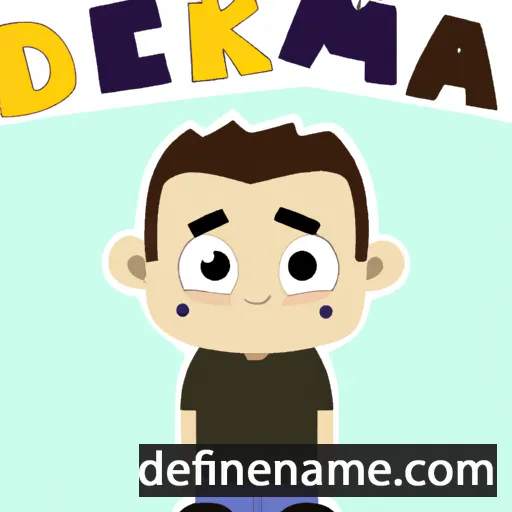 cartoon of the name Demuka