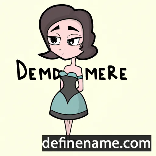 cartoon of the name Demure