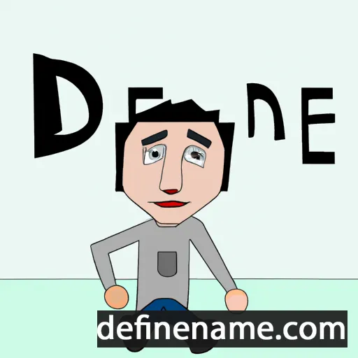 cartoon of the name Deñe