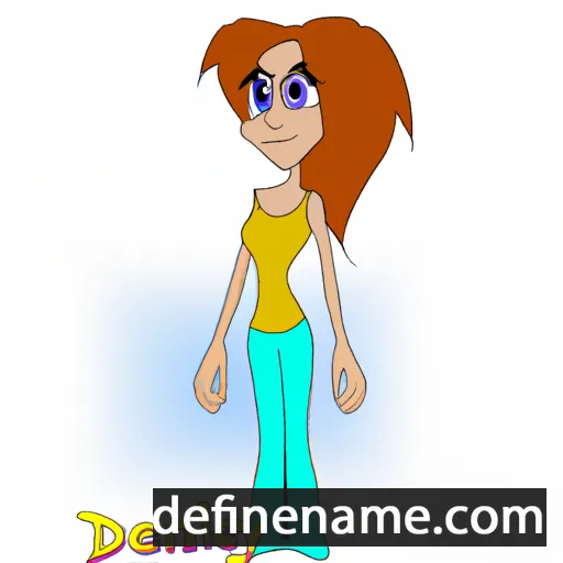 cartoon of the name Denaly