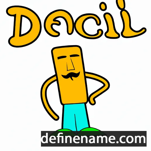 cartoon of the name Dencil