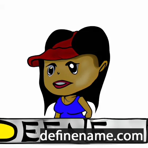 cartoon of the name Denene