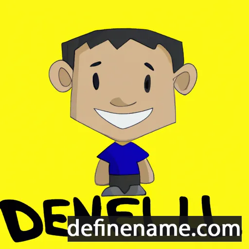 cartoon of the name Deníel