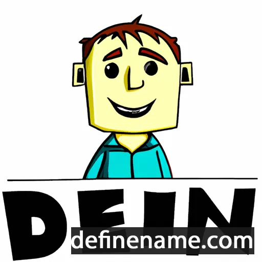 cartoon of the name Deni