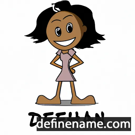 cartoon of the name Deniah