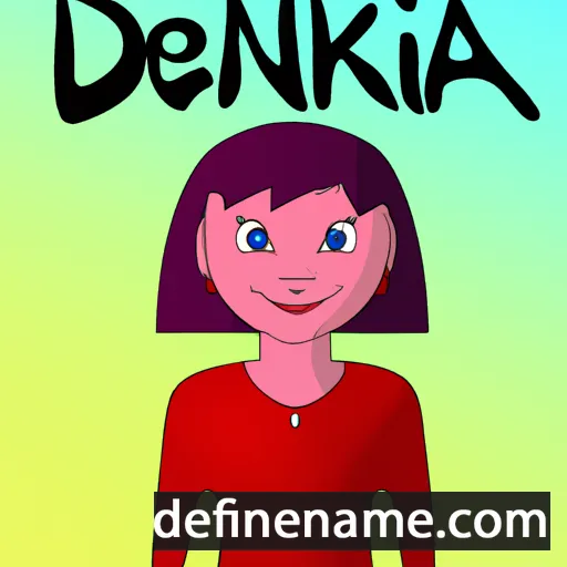 cartoon of the name Denika