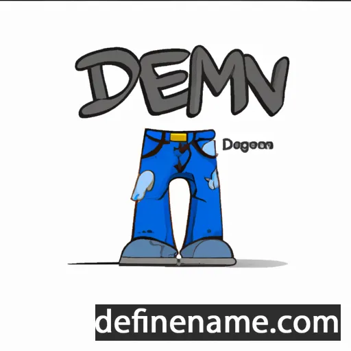 Denim cartoon