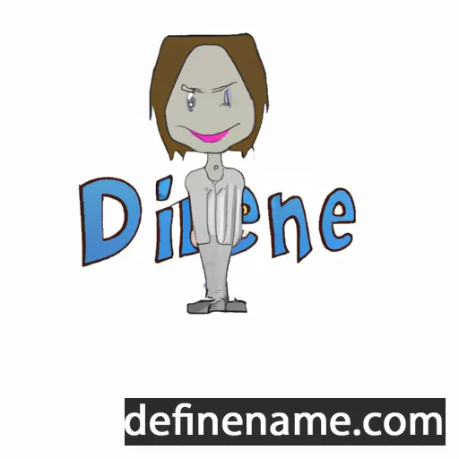 cartoon of the name Denine