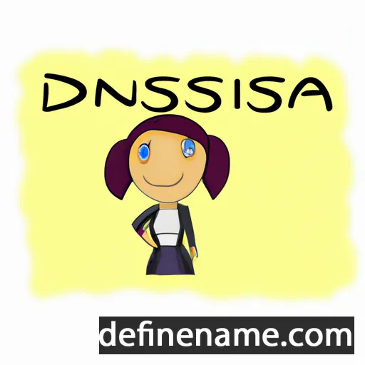 cartoon of the name Denisia