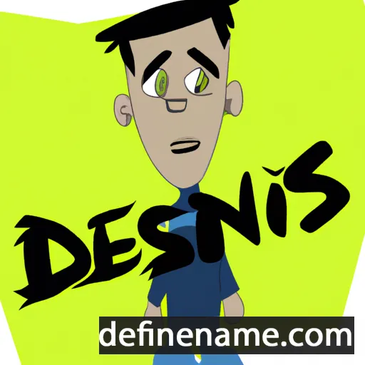 cartoon of the name Deniss