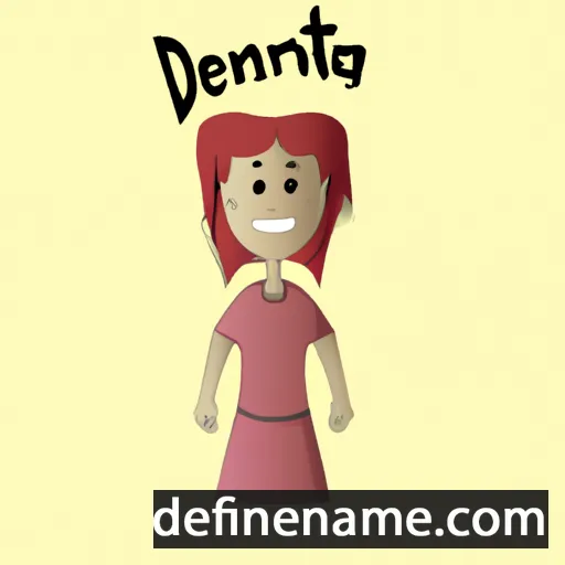 cartoon of the name Denita