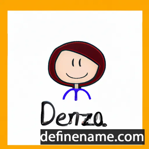 cartoon of the name Deniza