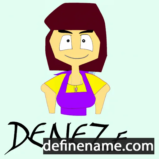 cartoon of the name Denize