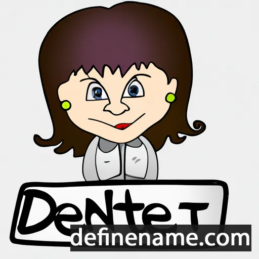 cartoon of the name Dennette