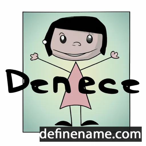 cartoon of the name Dennice