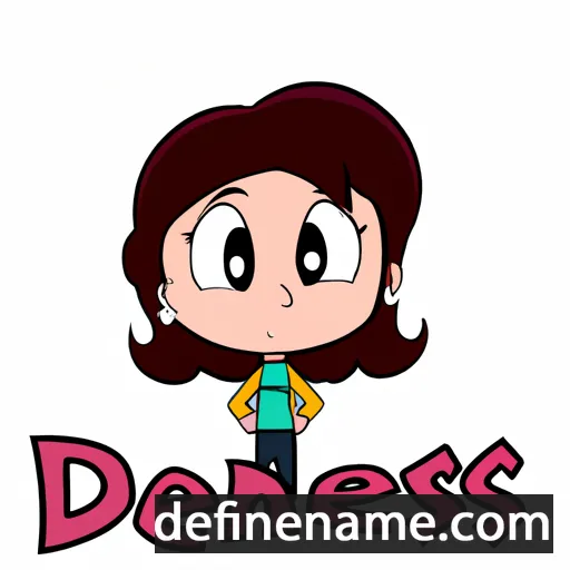 cartoon of the name Dennise