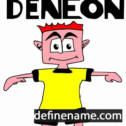 cartoon of the name Dennon