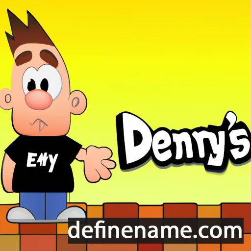 cartoon of the name Dennys