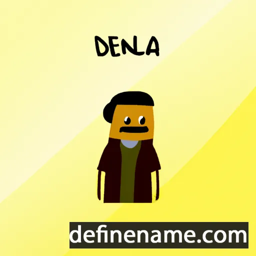 cartoon of the name Denola