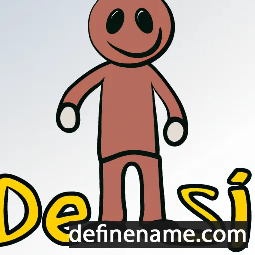 cartoon of the name Densil